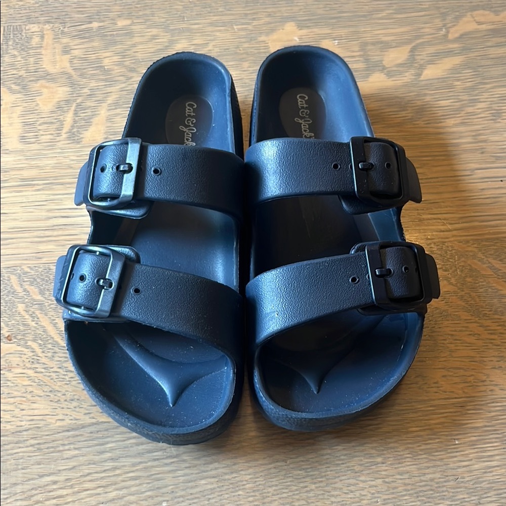Navy Cat and Jack Double Strap Waterproof Sandals